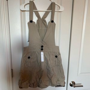 Beige Overall Dress
